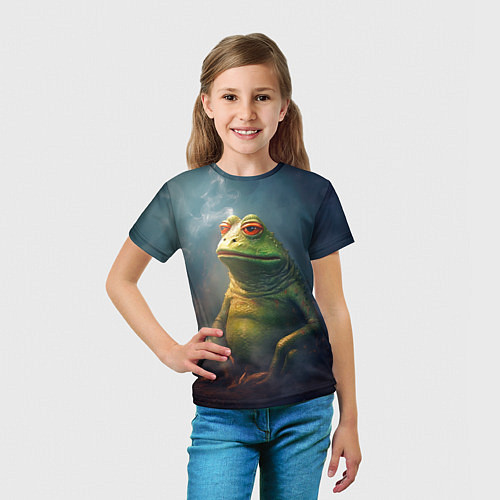 Детская футболка Пепе лягушка / 3D-принт – фото 5