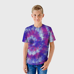Футболка детская Tie-Dye дизайн, цвет: 3D-принт — фото 2