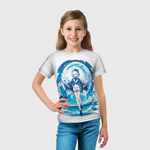 Детская футболка Фурина Фокалорс Геншин Импакт / 3D-принт – фото 5