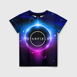 Футболка детская Starfield space logo, цвет: 3D-принт