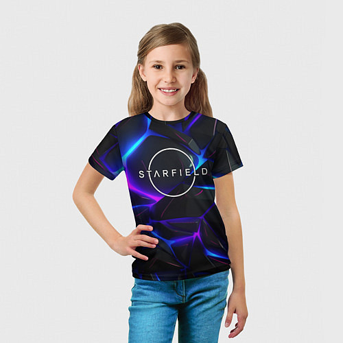 Детская футболка Starfield game logo / 3D-принт – фото 5