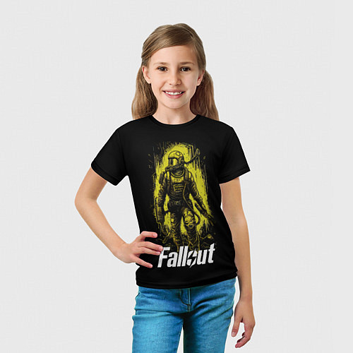 Детская футболка Fallout green style / 3D-принт – фото 5
