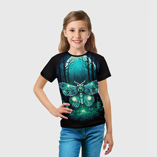 Детская футболка Призрачный мотылек / 3D-принт – фото 5