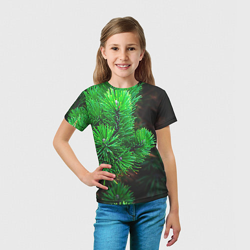 Детская футболка Зелёный лес России / 3D-принт – фото 5