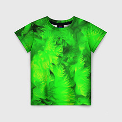 Футболка детская Green abstract texture, цвет: 3D-принт