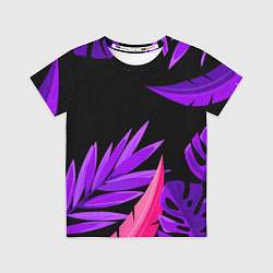 Футболка детская Floral composition - neon, цвет: 3D-принт