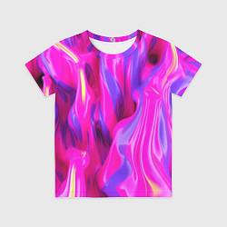 Футболка детская Pink blue texture, цвет: 3D-принт