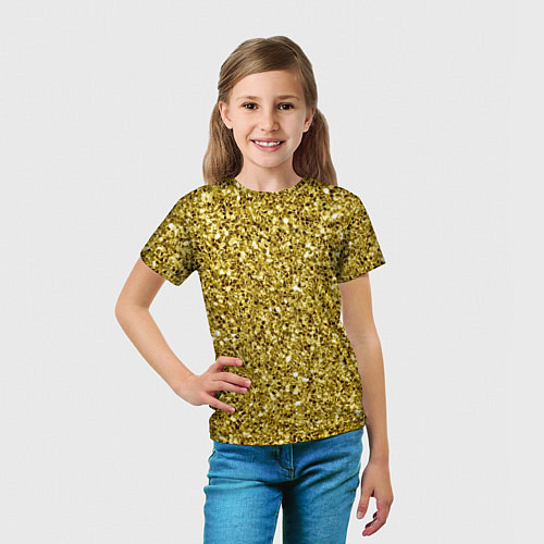 Детская футболка Золотая крошка / 3D-принт – фото 5