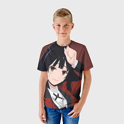 Футболка детская Безумный Азарт Юмэко Джабами, цвет: 3D-принт — фото 2
