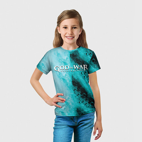 Детская футболка Кратос стиль скандинавия / 3D-принт – фото 5