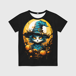 Футболка детская Синий кот колдун, цвет: 3D-принт