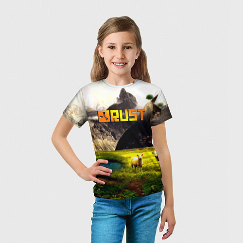 Детская футболка Rust poster game / 3D-принт – фото 5