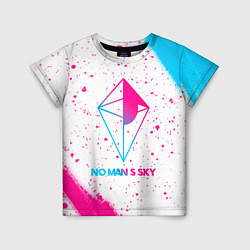 Футболка детская No Mans Sky neon gradient style, цвет: 3D-принт