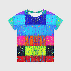 Футболка детская Геометрическая абстракция - капли дождя, цвет: 3D-принт