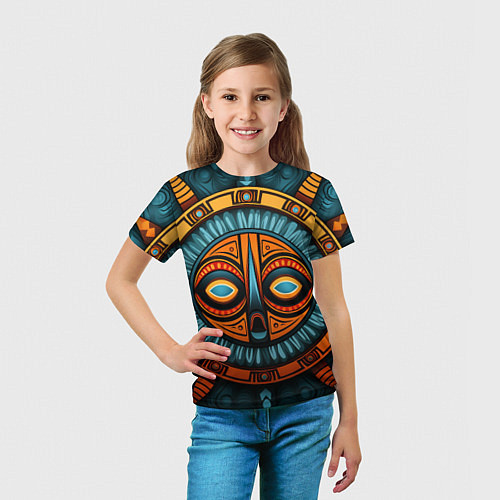 Детская футболка Орнамент в африканском стиле / 3D-принт – фото 5