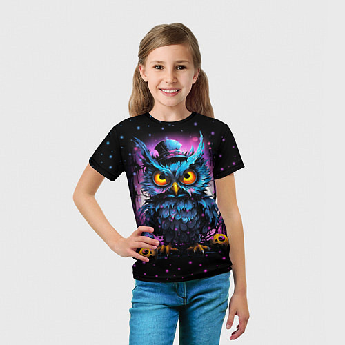 Детская футболка Magic owl / 3D-принт – фото 5