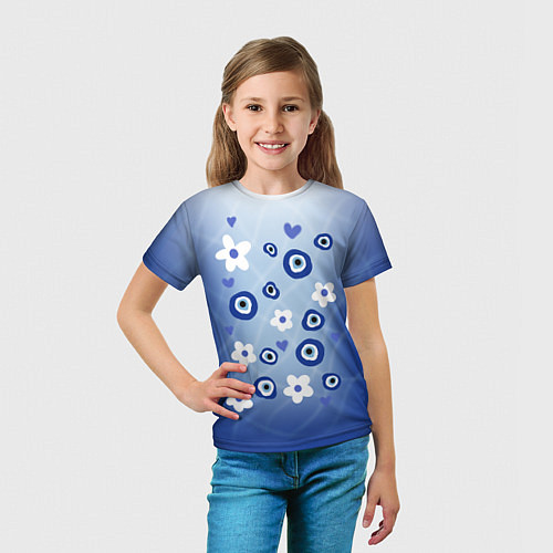 Детская футболка Незабудка / 3D-принт – фото 5