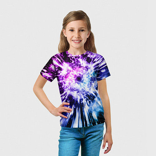 Детская футболка Неоновый взрыв / 3D-принт – фото 5
