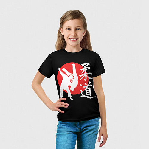 Детская футболка Боевой бросок дзюдо / 3D-принт – фото 5