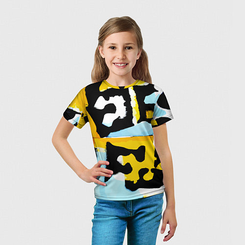 Детская футболка Абстрактная композиция / 3D-принт – фото 5