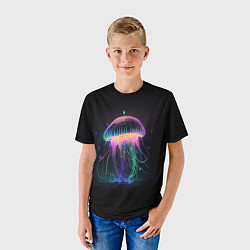 Футболка детская Свет медузы, цвет: 3D-принт — фото 2