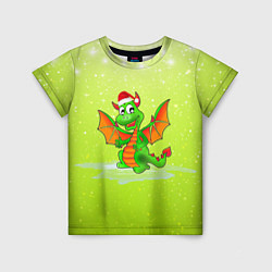 Футболка детская Зеленый дракошка, цвет: 3D-принт
