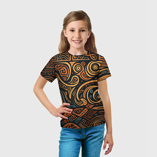 Детская футболка Узор в викингском стиле / 3D-принт – фото 5