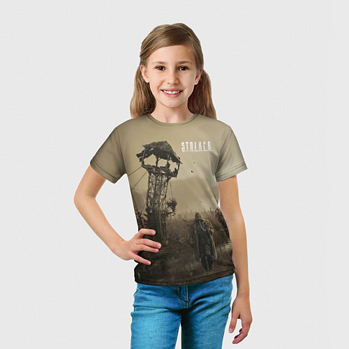 Детская футболка STALKER трое у вышки / 3D-принт – фото 5