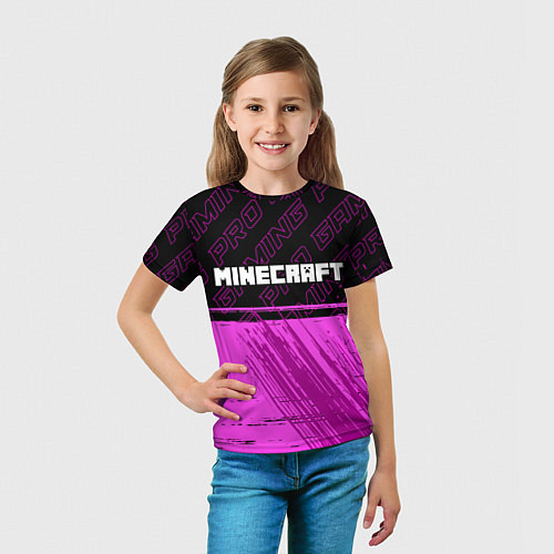 Детская футболка Minecraft pro gaming посередине / 3D-принт – фото 5
