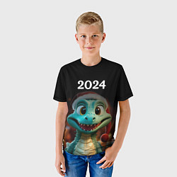 Футболка детская Дракон символ года 2024, цвет: 3D-принт — фото 2