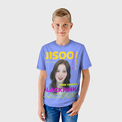 Футболка детская Jisoo - певица из музыкальной группы Blackpink, цвет: 3D-принт — фото 2