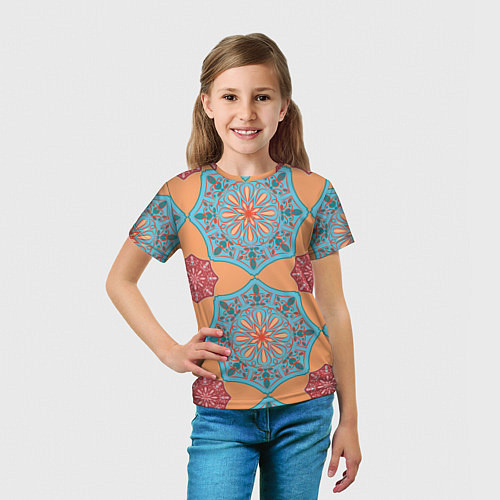 Детская футболка Ажурный орнамент / 3D-принт – фото 5