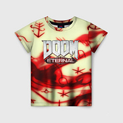 Футболка детская Doom Eteranal символы марса, цвет: 3D-принт