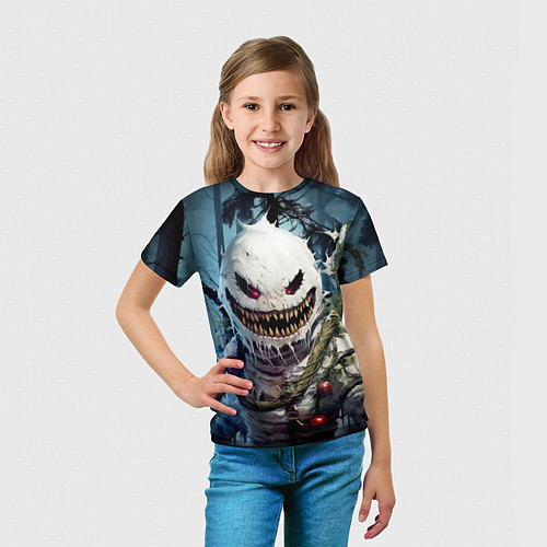 Детская футболка Монстр снеговик / 3D-принт – фото 5