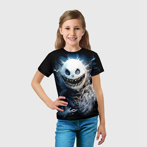 Детская футболка Монстр - снеговик / 3D-принт – фото 5