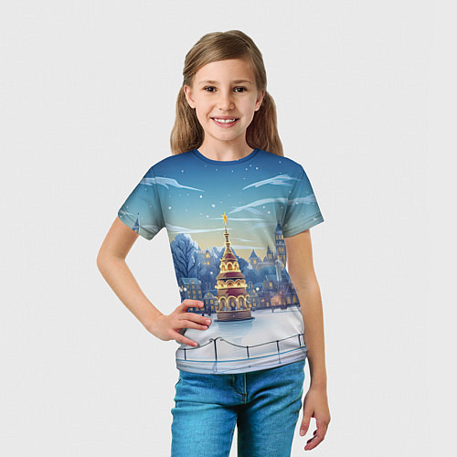 Детская футболка Новогодняя погода / 3D-принт – фото 5