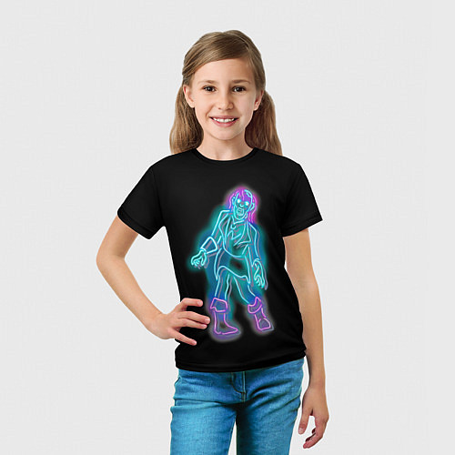 Детская футболка Neon undead / 3D-принт – фото 5