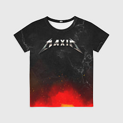 Футболка детская Максим в стиле Металлика - огонь и искры, цвет: 3D-принт