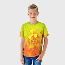Футболка детская Stalker yellow flame, цвет: 3D-принт — фото 2