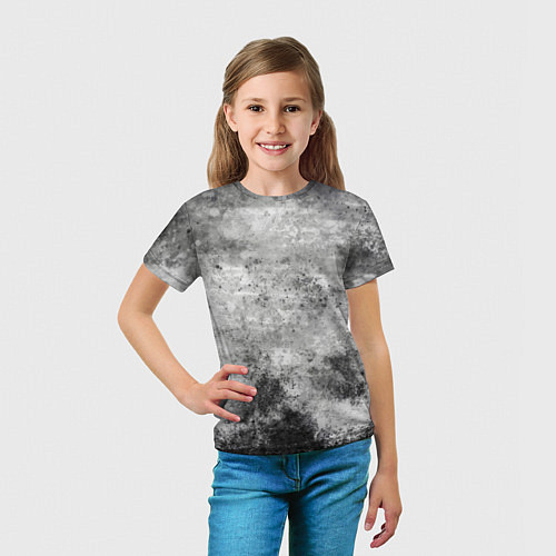 Детская футболка Абстракция - gray mood / 3D-принт – фото 5