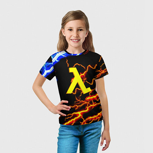 Детская футболка Half Life молнии шторм / 3D-принт – фото 5