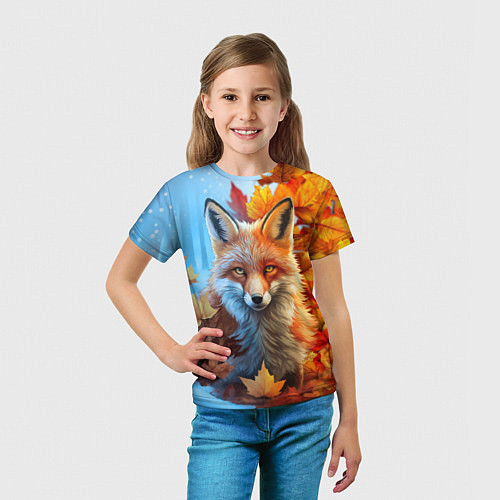 Детская футболка Лиса осень-зима / 3D-принт – фото 5