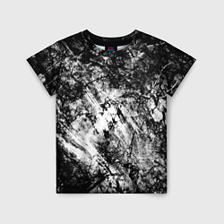 Детская футболка Зимний лес узоры