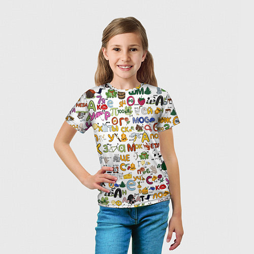 Детская футболка Много ребусов / 3D-принт – фото 5