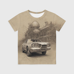 Футболка детская Скетч футуристичного спорткара, цвет: 3D-принт