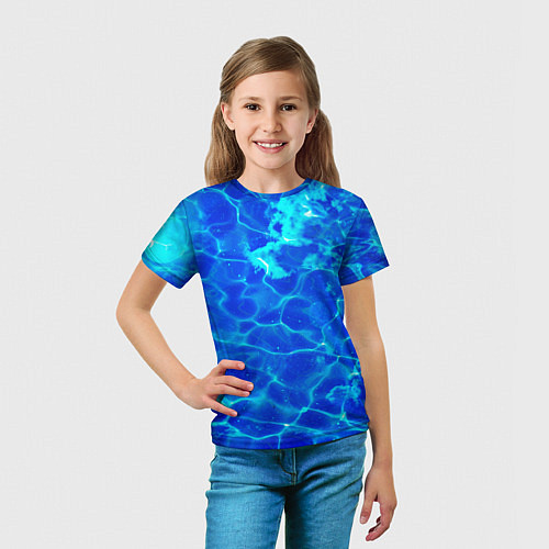 Детская футболка Чистая вода океаны / 3D-принт – фото 5