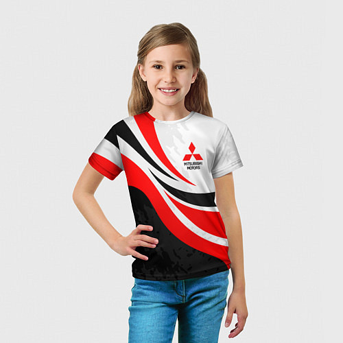 Детская футболка Evo racer mitsubishi - uniform / 3D-принт – фото 5