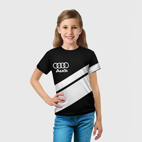 Детская футболка Audi sport line / 3D-принт – фото 5