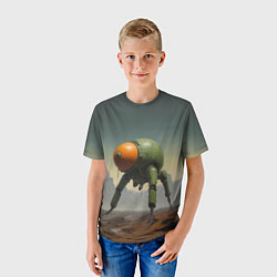 Футболка детская Инопланетный шагоход, цвет: 3D-принт — фото 2