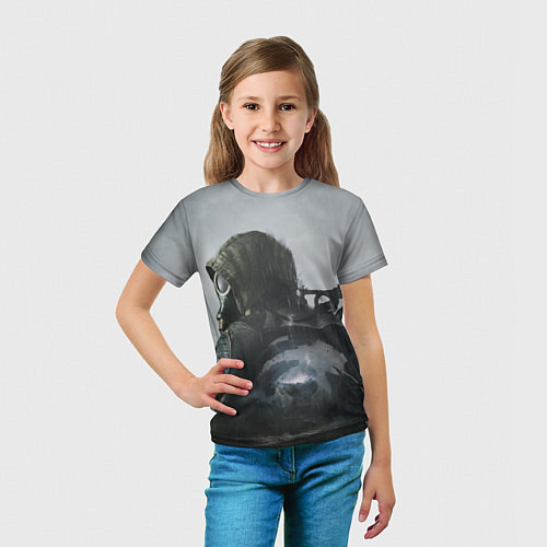 Детская футболка STALKER 2 одиночка постер / 3D-принт – фото 5